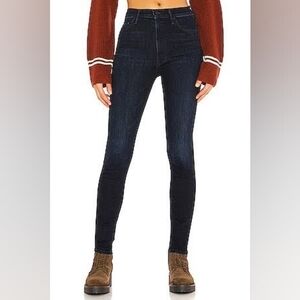 Mother Jeans Women 26 High Rise Skinny Super Swooner Howling At The Disco Ball